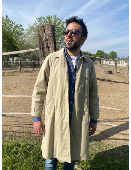 Trench beige imbottito