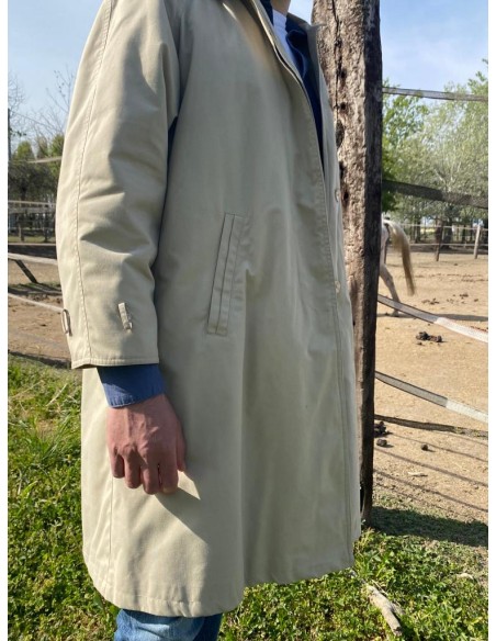 Trench beige imbottito