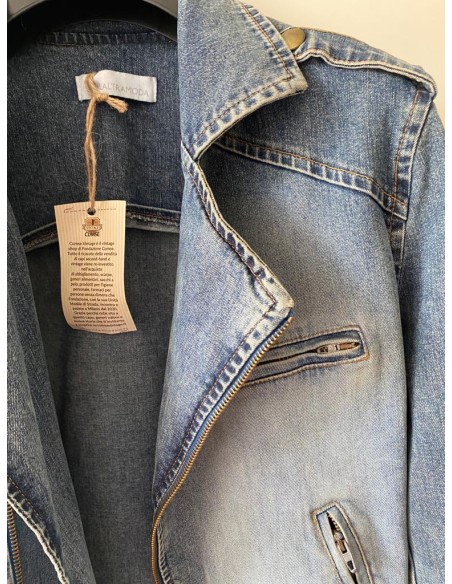 Chiodo in jeans Laltramoda