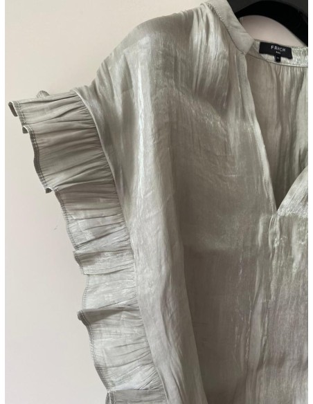 Canotta con balze laterali