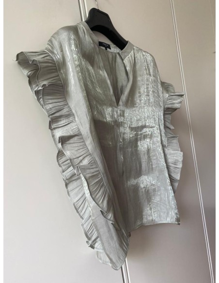 Canotta con balze laterali