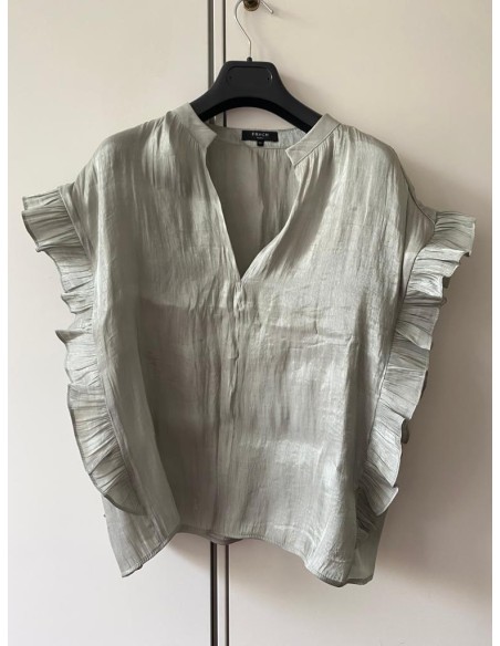 Canotta con balze laterali