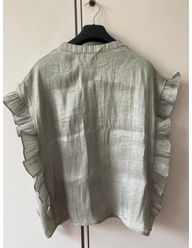 Canotta con balze laterali